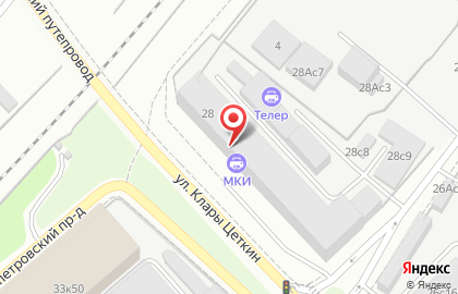 Компания Технокомплекс на улице Клары Цеткин на карте
