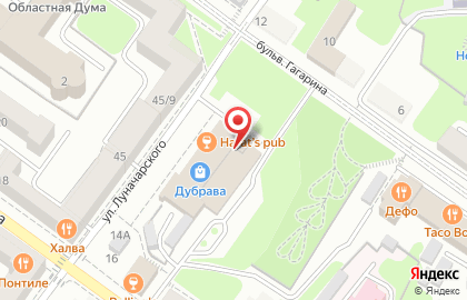 Торговая компания Гора Матрасов на улице Луначарского на карте
