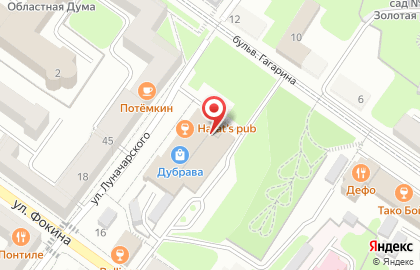 Художественная мастерская Арт-Багет на улице Луначарского на карте