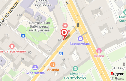 Леди Шарм на Петроградской на карте