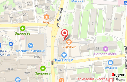 Фирменный салон шкафов-купе Е1 на улице Ленина на карте