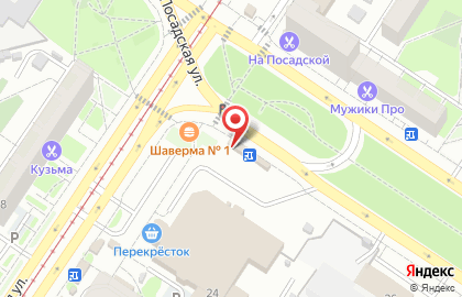Магазин фастфудной продукции Мясо на углях в Верх-Исетском районе на карте