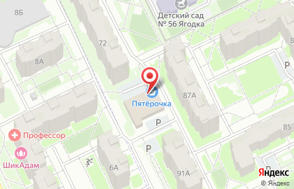 Супермаркет Пятёрочка на Рижском проспекте на карте