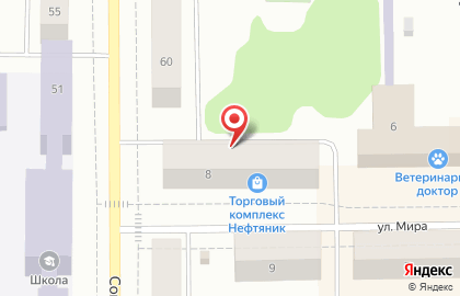 Торговый комплекс «НЕФТЯНИК» на карте
