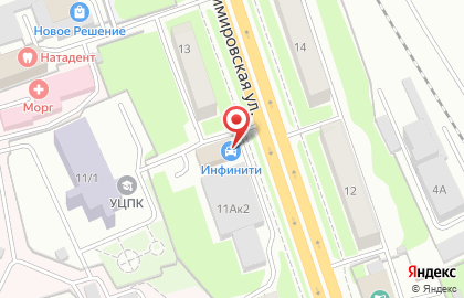 Детейлинг-автомойка Инфинити на Площади Гарина-Михайловского на карте