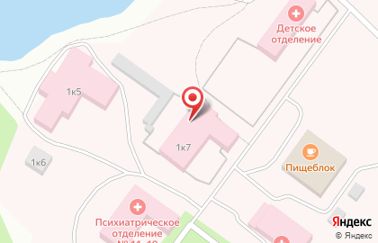 Костромская областная психиатрическая больница на Больничной улице на карте
