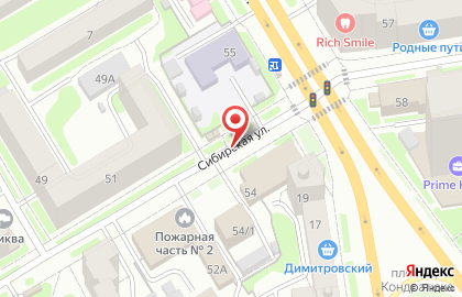 Киоск по продаже хлебобулочных изделий в Железнодорожном районе на карте
