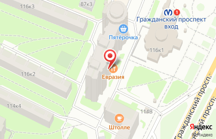 Автошкола Рулевой на Гражданском проспекте на карте