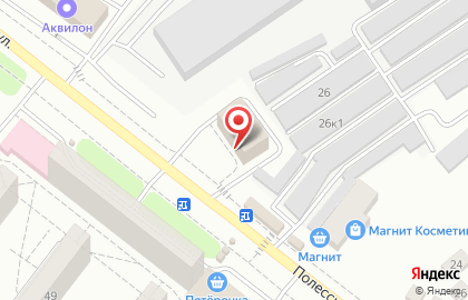 Банкомат МИнБанк на Полесской улице на карте