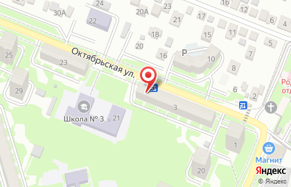 Продовольственный магазин Максим на Октябрьской улице на карте