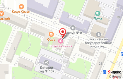 Центр врачебной косметологии Золотая линия на улице Демьяна Бедного на карте