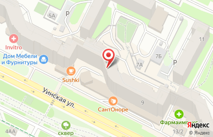 ОАО СКБ-банк на Уинской улице на карте