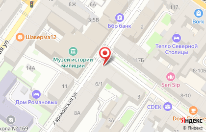 Муниципальное образование округ Лиговка-Ямская в Санкт-Петербурге на карте