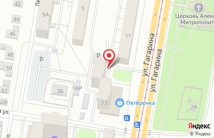 Блеск на улице Гагарина на карте