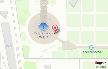 Обсерватория Останкинской телебашни на карте