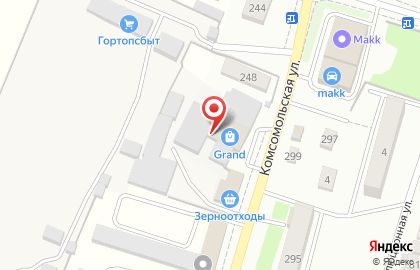 Магазин низких цен Доброцен на Комсомольской улице на карте