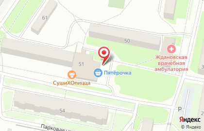 Супермаркет Пятёрочка в Нижнем Новгороде на карте