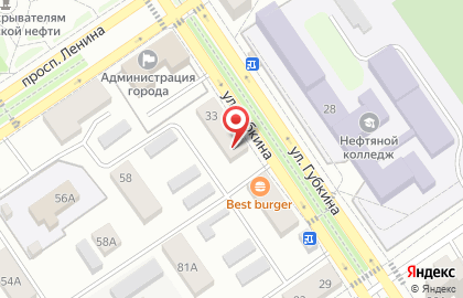 Агентство юридических услуг на улице Губкина на карте
