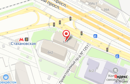 Общежитие HostelCity на Рязанском проспекте, 6 к 1 на карте