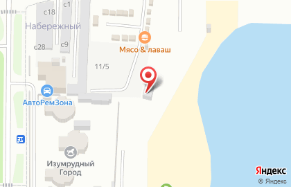 Городской пляж в Якутске на карте