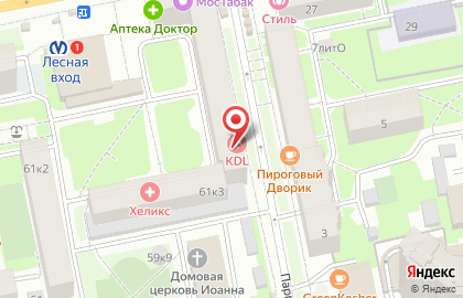 Магазин кондитерских изделий Мечта в Выборгском районе на карте