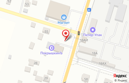 Шиномонтажная мастерская ПокрышкинЪ на Ропшинском шоссе на карте