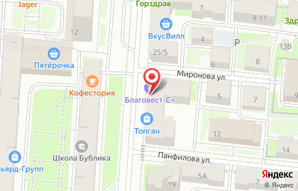 Благовест на карте