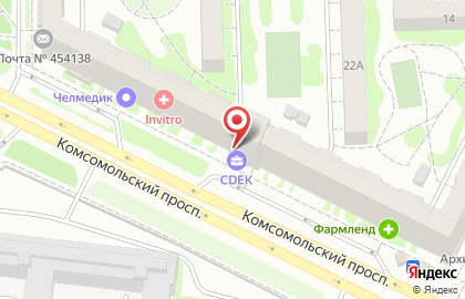 Магазин мясных полуфабрикатов Ариант на Комсомольском проспекте, 24 на карте