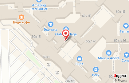 Магазин одежды и обуви Guess на Пулковском шоссе на карте