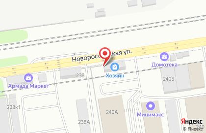 Оптовая компания Berg на Новороссийской на карте