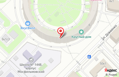 Ремонт квартир в Москве на улице Довженко на карте