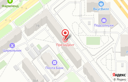 Стоматологическая клиника ПрезиДент в Калининском районе на карте