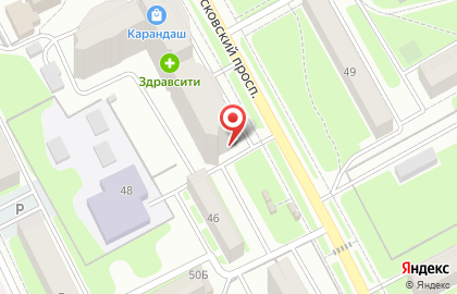 Банкомат Совкомбанк на Московском проспекте в Пушкино на карте