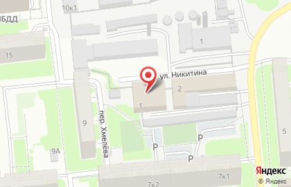Запаска на улице Никитина на карте