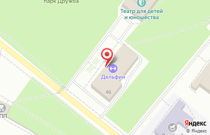 ДЮСШ Янтарь на улице Ленина на карте