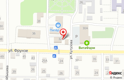 Продуктовый магазин, ООО Ева на улице Фрунзе на карте