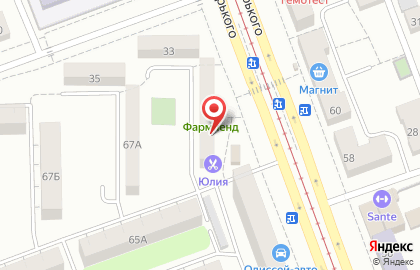 Магазин сладостей Конфетка в Тракторозаводском районе на карте