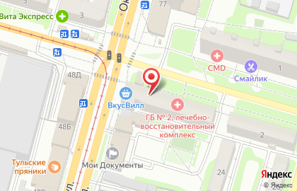Магазин Сам Себе Кутюрье в Туле на карте
