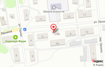 Магазин одежды и обуви Модная точка в переулке Ленина на карте