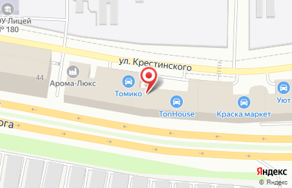 УрСТЭК на улице Крестинского на карте