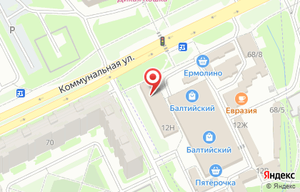 Супермаркет Магнит на Балтийской улице, 12/1 на карте