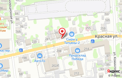 Магазин сантехники Кит на Красной улице на карте