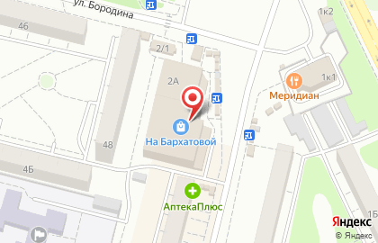 Магазин Радуга рукоделия на улице Бархатовой на карте