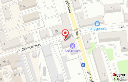 Окнапласт на улице Губкина на карте