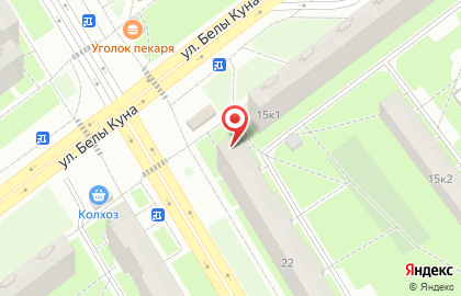 Продовольственный магазин Мята в Фрунзенском районе на карте