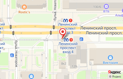 Салон цветов Фантазия на Ленинском проспекте на карте