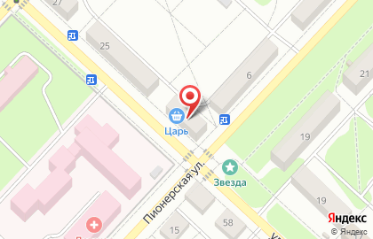 Магазин продуктов Александр на Пионерской улице на карте
