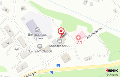 Совхоз Корсаковский на карте