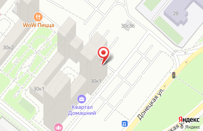 Супермаркет здорового питания ВкусВилл на Донецкой улице на карте