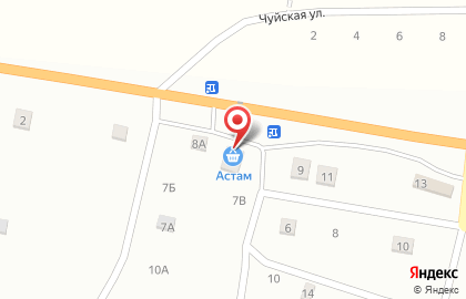 Продуктовый магазин в Горно-Алтайске на карте